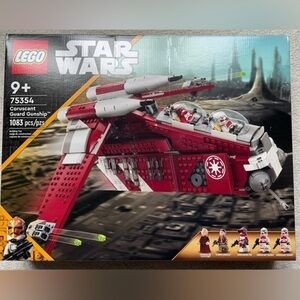 Lego Red and Gray Building Set Starship
